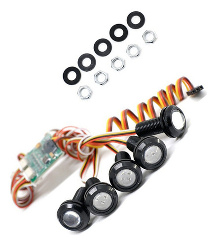 Kit De Luz Rc Con Faros De 10 Modos Traxxas Slash 1/10