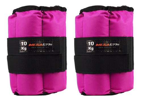 2 Caneleiras Peso 10kg Cada Rosa Para Ginastica E Academia C