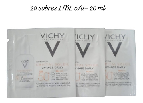 Vichy Capital Soleil Uv Age  Daily Sobres 20 Ml 50 Fps