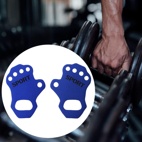 2 Guantes De Gimnasio Para Entrenamiento, Talla M Azul