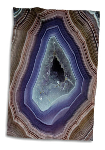 Toalla De Mano 3d Rose Laguna Banded Agate-quartzsite, 15 X 