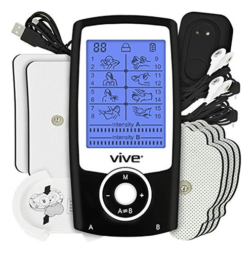 Vive Stim Machine Tens Unit - Estimulador Muscular De Electr