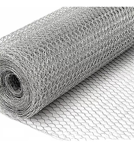 Tejido Malla Hexagonal Gallinero Galvanizado 3/4'' 0,8m X30m