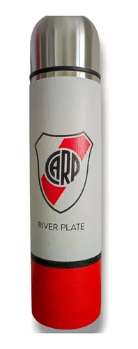 Set Matero River Plate con Termo 1 Litro, media manija, c/mate y bombilla  acero inoxidable