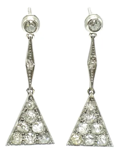 Aros de platino y brillantes hotsell