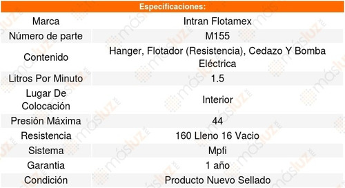 Base Y Bomba Gasolina Town Car 4.6l V8 98 A 00 Intran