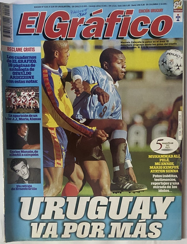 El Gráfico 4161 Antigua Revista 1999 Deportes Fútbol, P3-2g