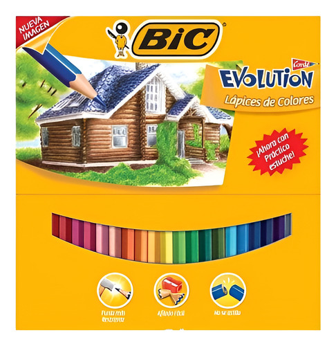 Colores Conté Bic Evolution 24 Piezas