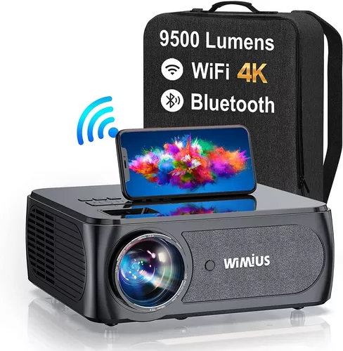 Proyector Wifi Bluetooth, 9500 Lúmenes Full Hd 1080p