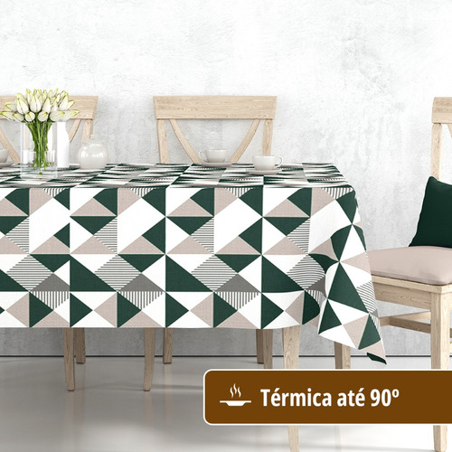Toalha Mesa Plástica Térmica Fusion Vd 8 E 10 Lugares 2,50