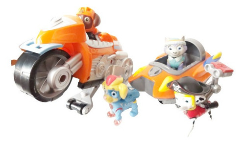 Paw Patrol 2 Vehículos 4 Figuras Marshall Zuma Twin Everest (Usado)