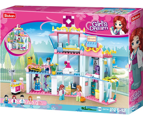 Sluban Girl's Dream B0799 Hospital 5 Mini Figuras 459 Piezas