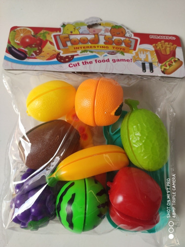 Frutas Com Velcro Pra Unir As Partes 8 Frutas + Acessórios 