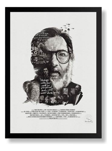 Quadro Diretor Francis Ford Coppola Cinema 42x30