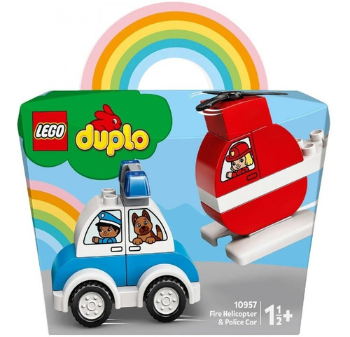 Bloques Mi Primer Helicóptero Y Auto  14 Pcs - Lego Duplo