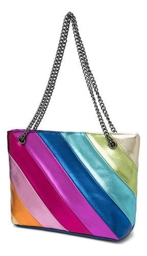 Bolso De Hombro Cuadrado Con Cadena Retro Para Mujer