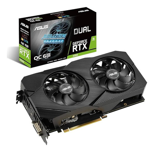 Tarjeta de video Nvidia Asus  Dual GeForce RTX 20 Series RTX 2060 DUAL-RTX2060-O6G OC Edition 6GB