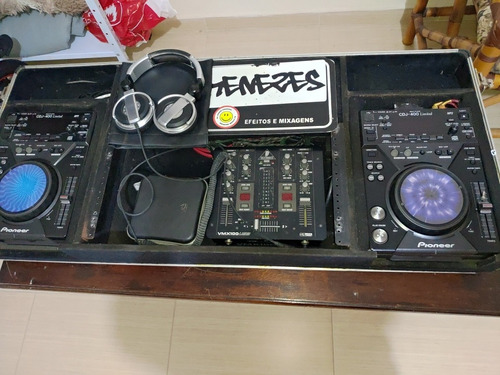 Par Cdj 400 Limited + Pro Mixer Vmx100 Usb+caze Em Ótimo Est