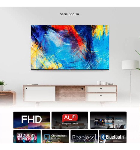 Tcl. Pantalla Led 40in. Android Fhd.