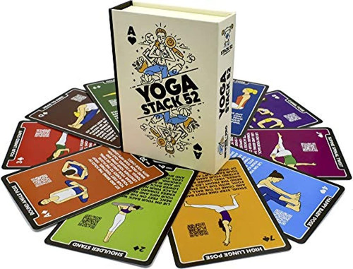 Juego De 52 Naipes Para Ejercicios De Entrenamiento De Yoga