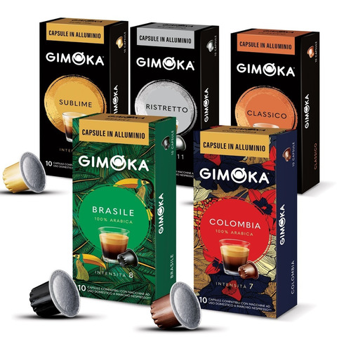 Nuevas! 60 Cápsulas Aluminio - Nespresso Compatibles Gimoka 