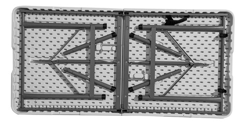 Mesa Dobrável Nagano Nmd122m Polietileno Branca 1,22m