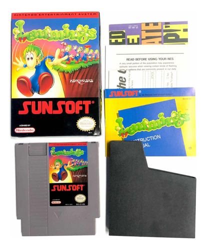 Lemmings - Juego Original Para Nintendo Nes Cib Ntsc