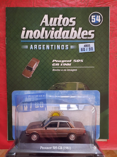 Autos Inolvidables Argentinos 80y90 N54 Peugeot 505 Gr