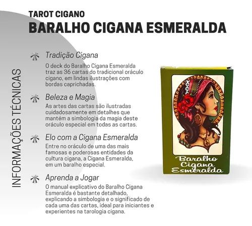 Tarot Baralho - Jogo De Cartas Cigana Da Sorte - Casa do Cigano