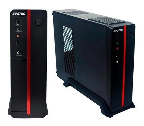 Gabinete Evotec Slim Viena Micro Atx Fuente 600w Ev-1011