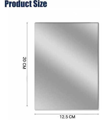 Vinilo Espejo Lamina 20x12.5cm Repara Espejo Retrovisor Auto