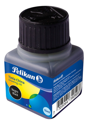 Pelikan 27820 Tinta China Negra X15cc