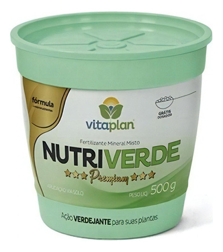 Fertilizante Nutriverde Premium 250g Com Vaso 