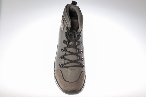 Botas Calzado Lona Cuero Hombre Deportiva Impermeable - Negr