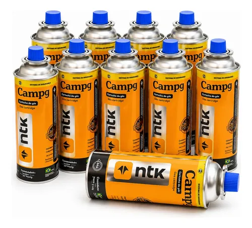 Kit com 10 Unidades Refil para Fogareiro e Maçarico Portátil