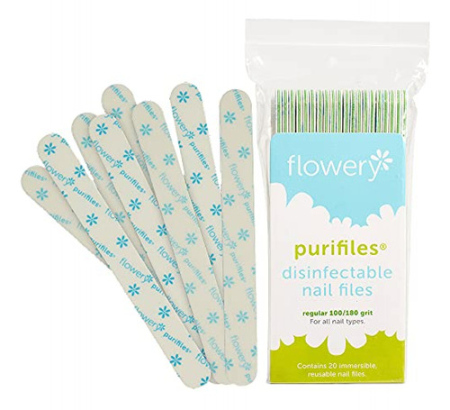 Lima Para Uñas  Limas De Uñas Desinfectables Flowery Green C