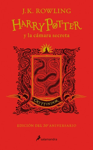 Harry Potter Y La Cámara Secreta Gryffindor (rojo) - Rowling