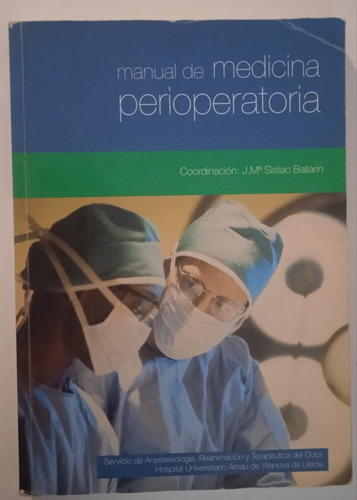 Manual De Medicina Perioperatoria 1ra Edicion Ergon
