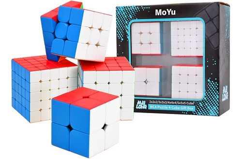 Imagen 1 de 7 de Set De Cubos Mágicos Moyu