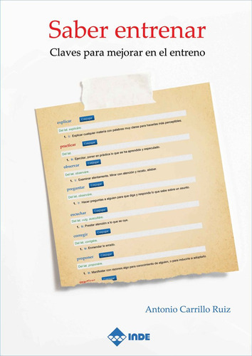 Libro Saber Entrenar Claves Para Mejorar En El Entreno