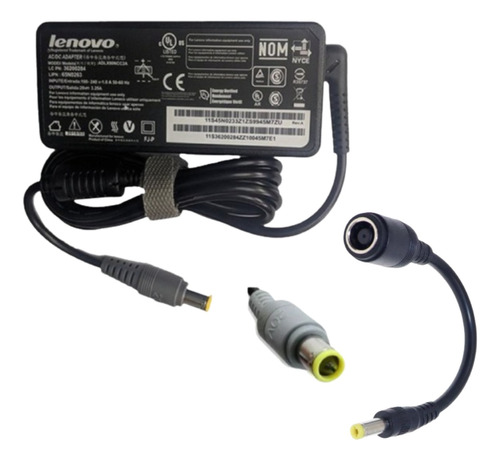 Cargador Lenovo 20v 4.5a Aguja Amarillo + Adaptado 4.0*1.7mm