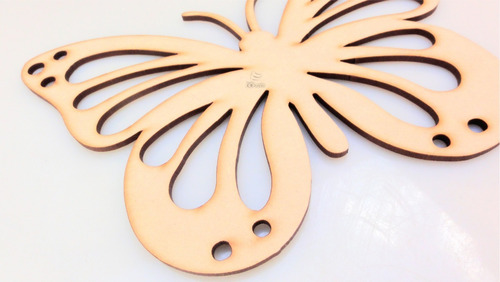 Imagen 4 de 4 de Mariposa Calada 30x20 - Mdf / Fibrofacil