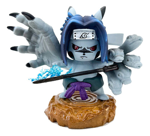 Figura Pokemon Pikachu Sasuke Marca De Maldicion Ninja Pvc