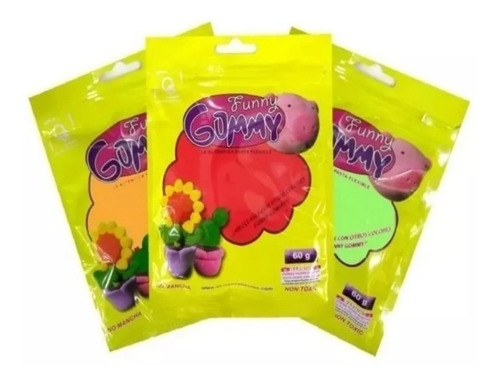 Pack 24 Masas Funny Gummy Goma Eva Slime / Elun Store