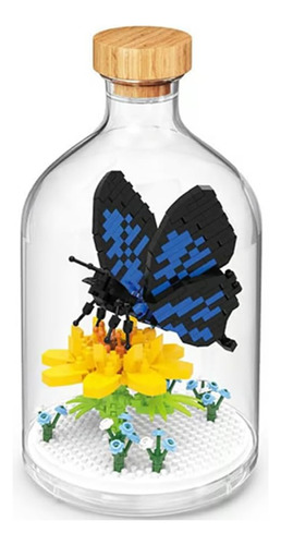 Bloques De Construcción De Insectos En Botella De Vidrio