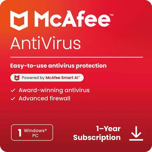 Mcafee Antivirus 1 Año 1 Pc