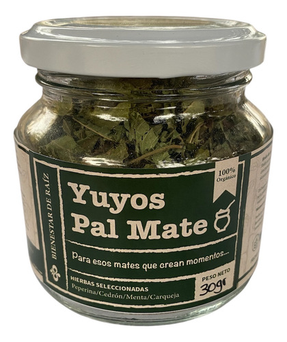 Yuyos Hierbas Para Mate - Peperina Cedrón Menta 30g -pack X4