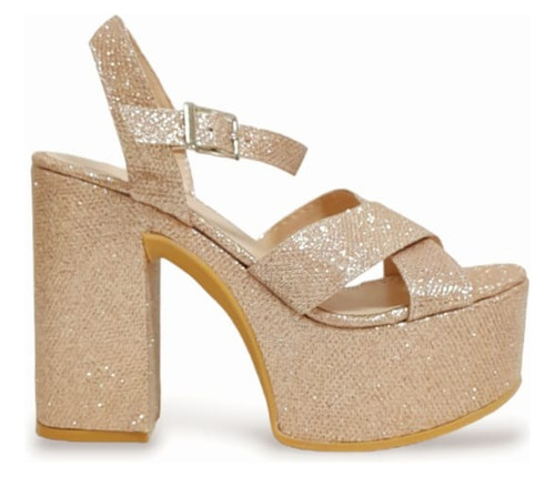 Sandalias Sami Glitter Nude
