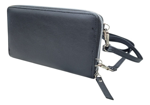 Billetera Bandolera Porta Celular Oreiro Love Negro 28305