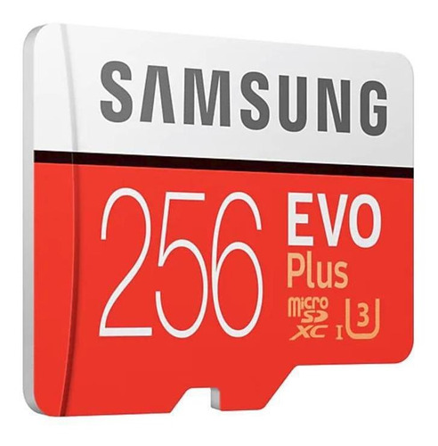 Cartao Samsung Micro Sdxc Evo Plus 100mb/s 4k 256gb H2testw